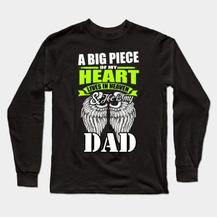 Heaven Dad Long Sleeve T-Shirt